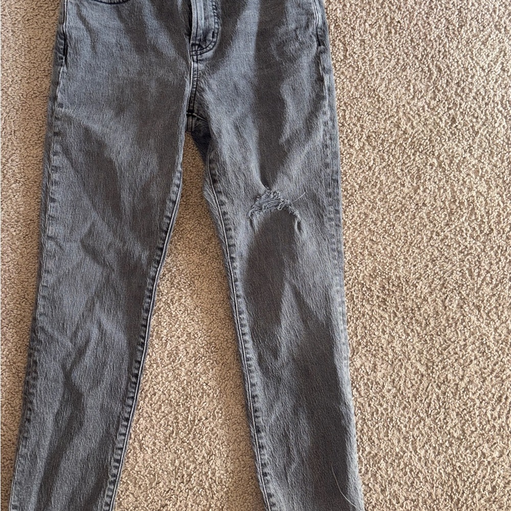 Madewell Women's Charcoal Straight Leg Jeans